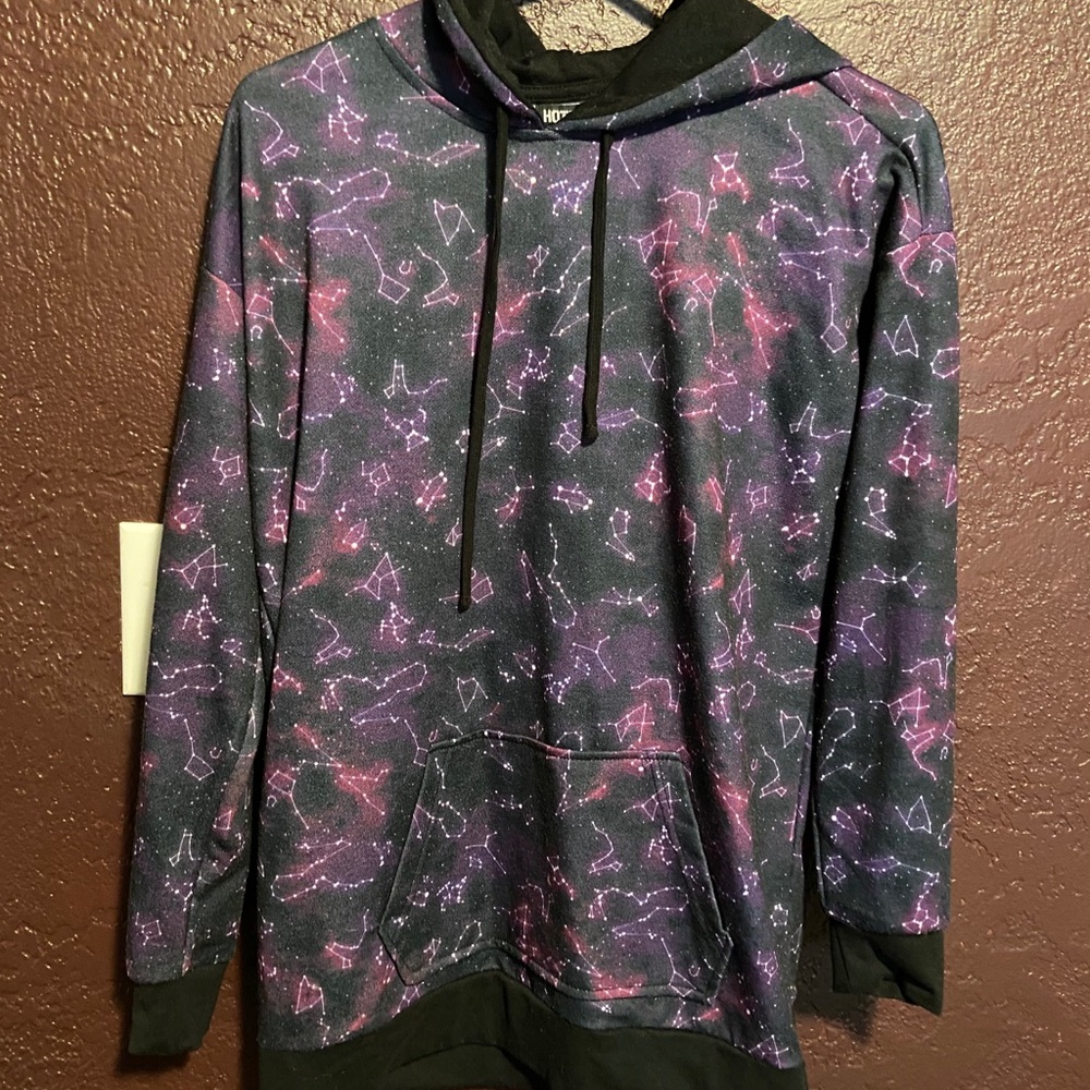 Hot topic galaxy/constellation zodiac hoodie sizeM